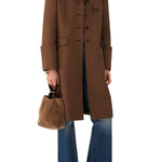 Chloé Small Spin Tote Bag in Shearling - Vermillion