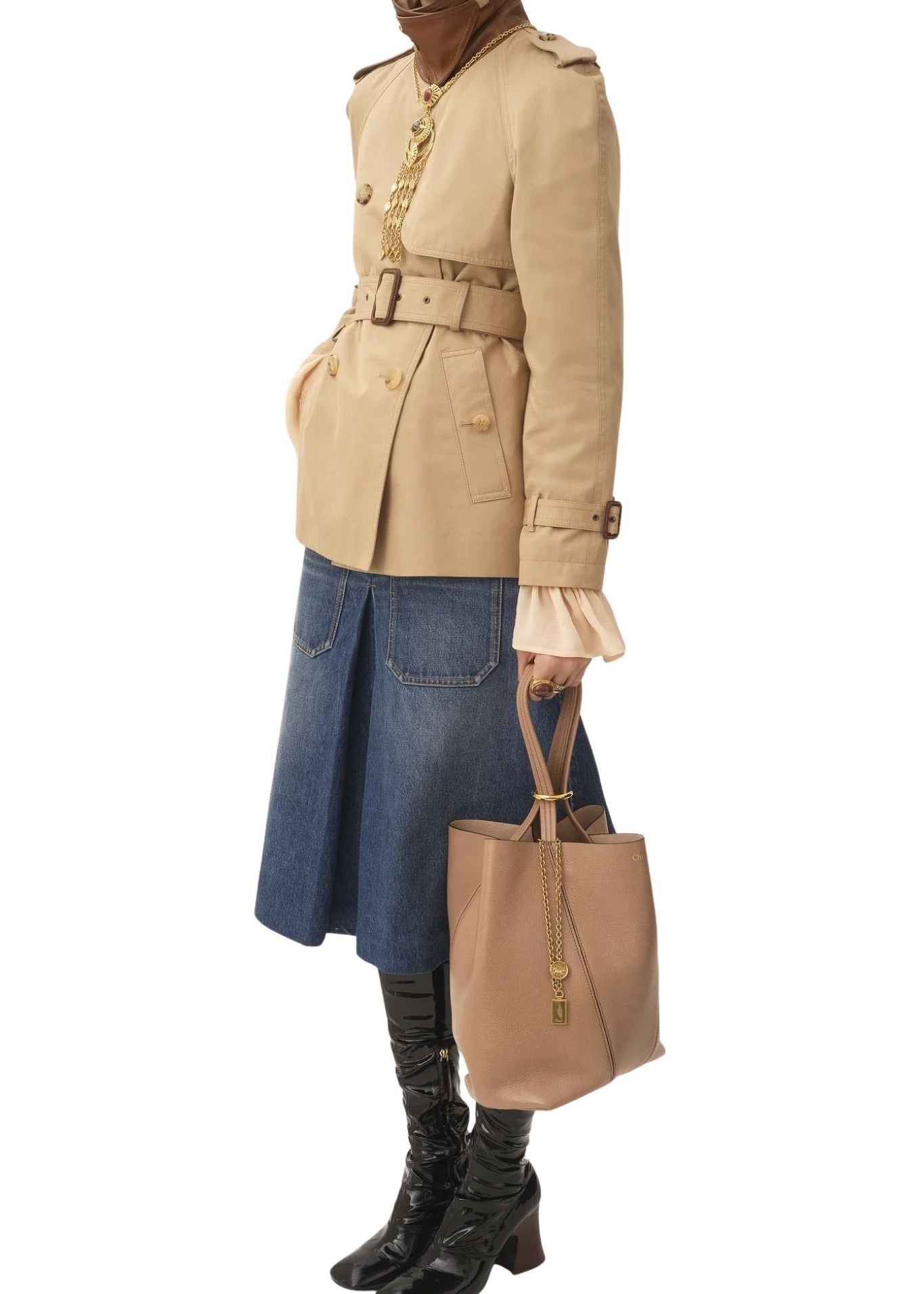 Chloe Spin Tote Bag - Vermillion