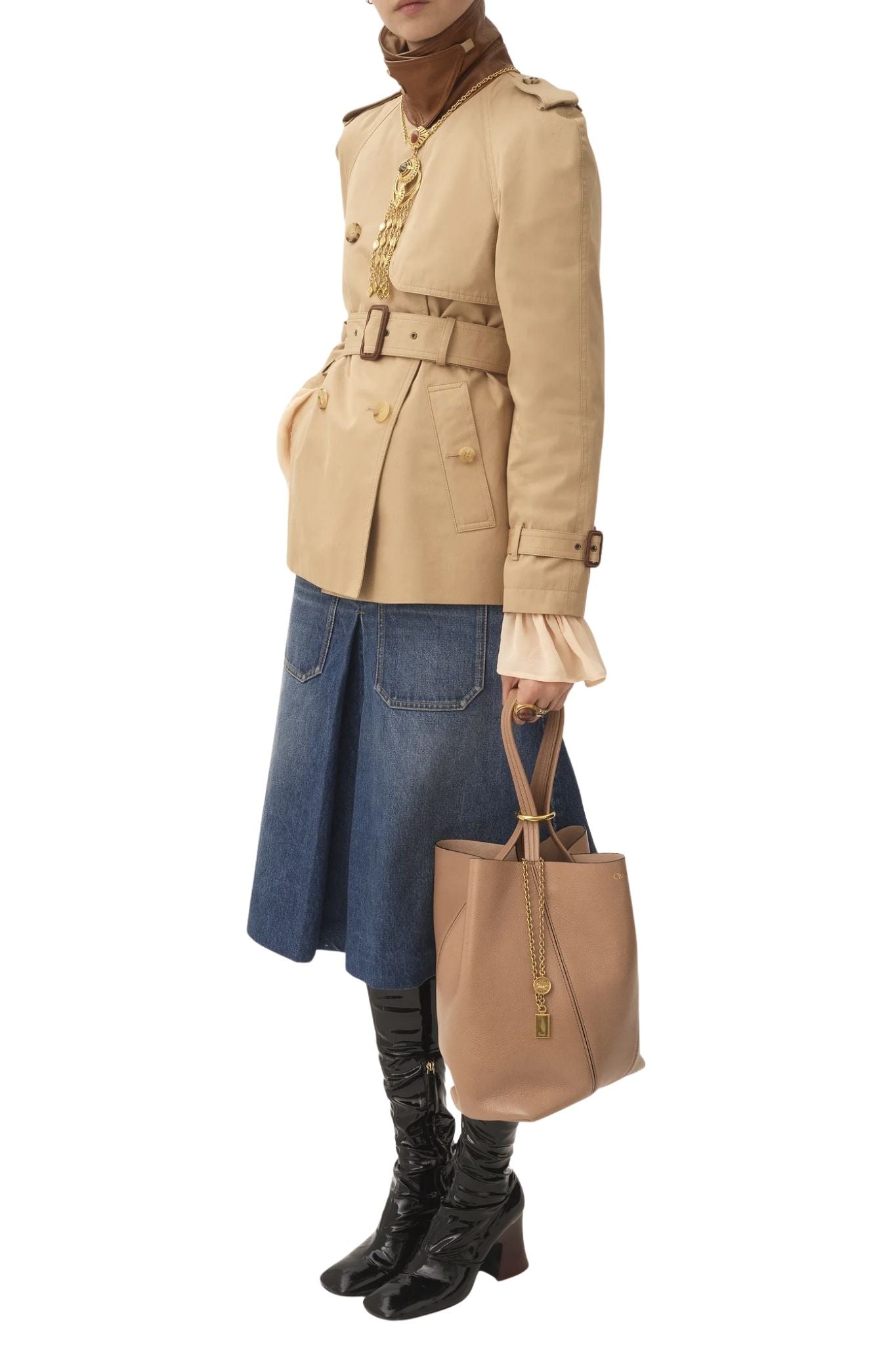 Chloe Spin Tote Bag - Vermillion