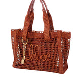 Chloe Summer Banana Tote - Vermillion