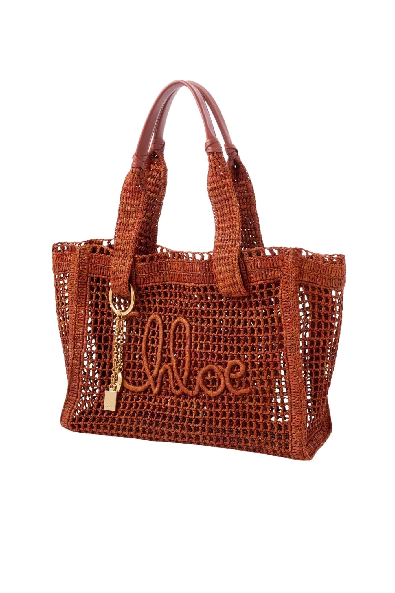 Chloe Summer Banana Tote - Vermillion