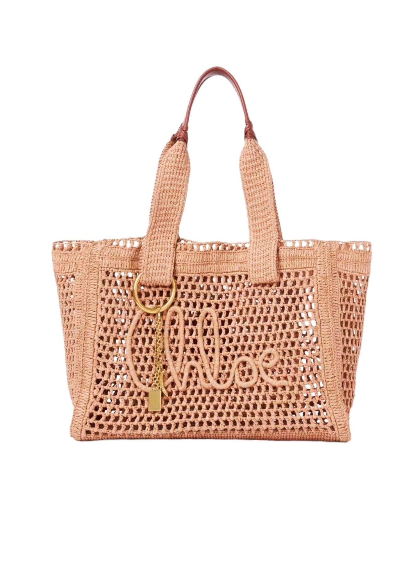 Chloe Summer Banana Tote - Vermillion