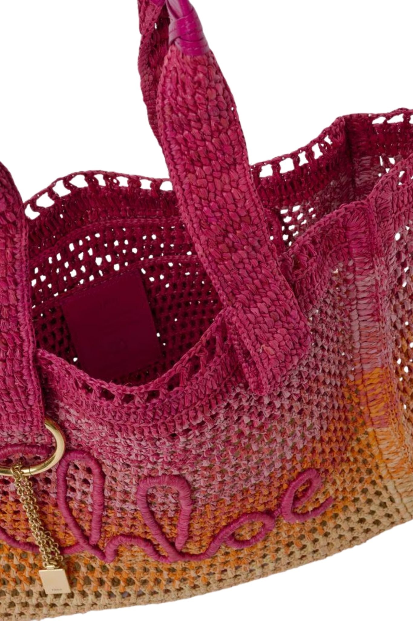 Chloe Summer Banana Tote - Vermillion