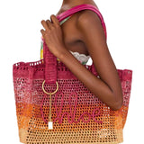 Chloe Summer Banana Tote - Vermillion