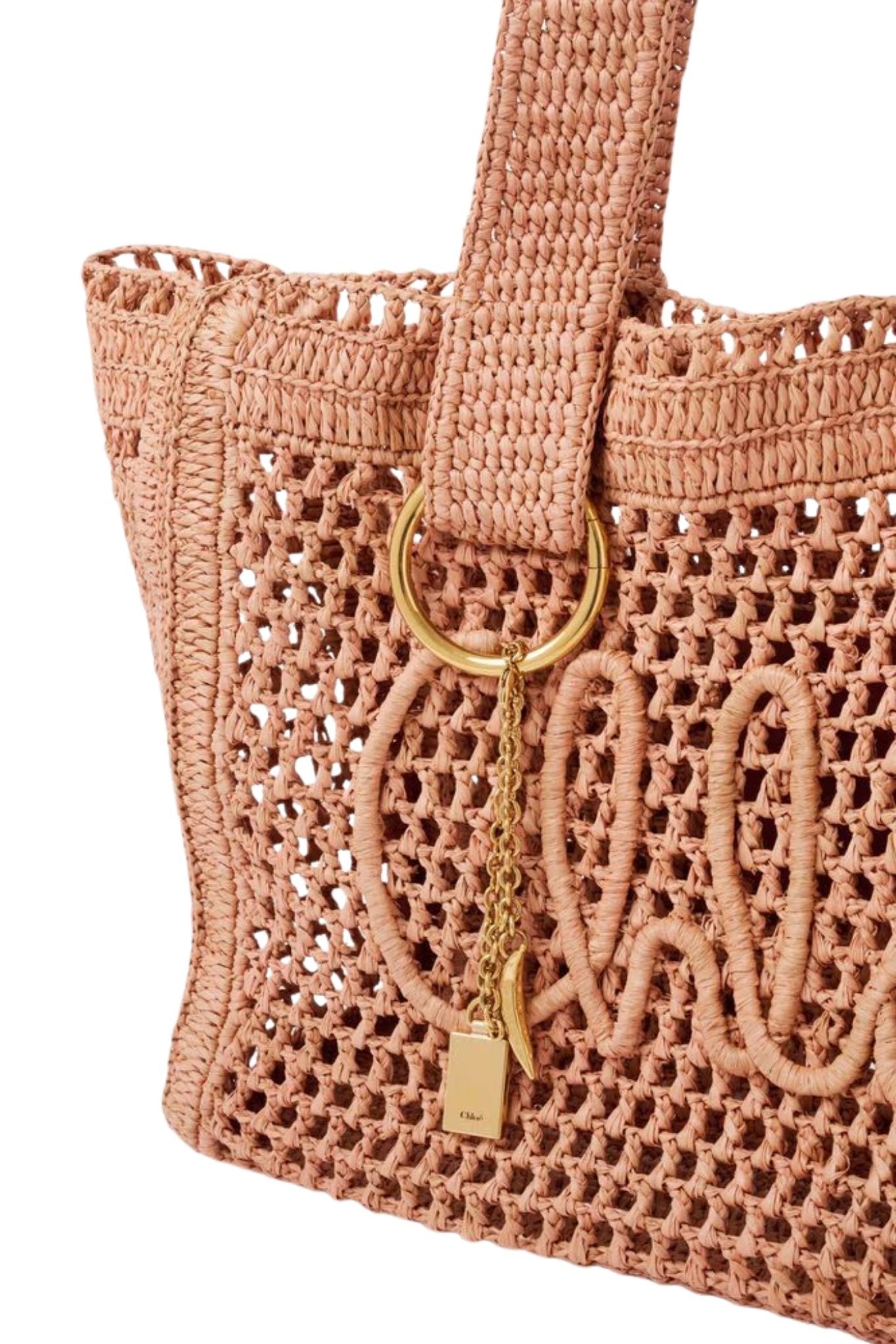 Chloe Summer Banana Tote - Vermillion