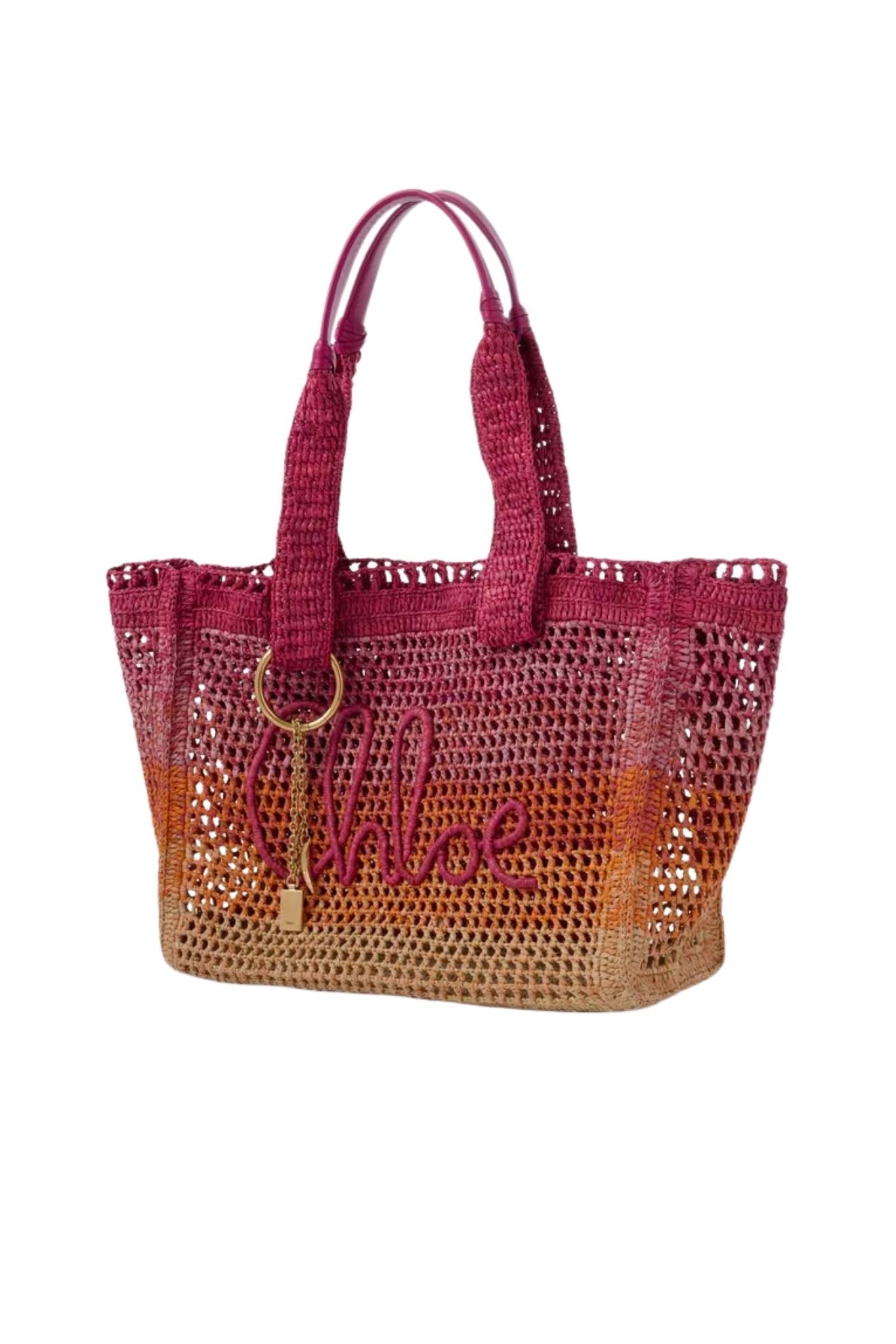 Chloe Summer Banana Tote - Vermillion