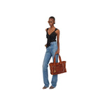 Chloe Summer Banana Tote - Vermillion