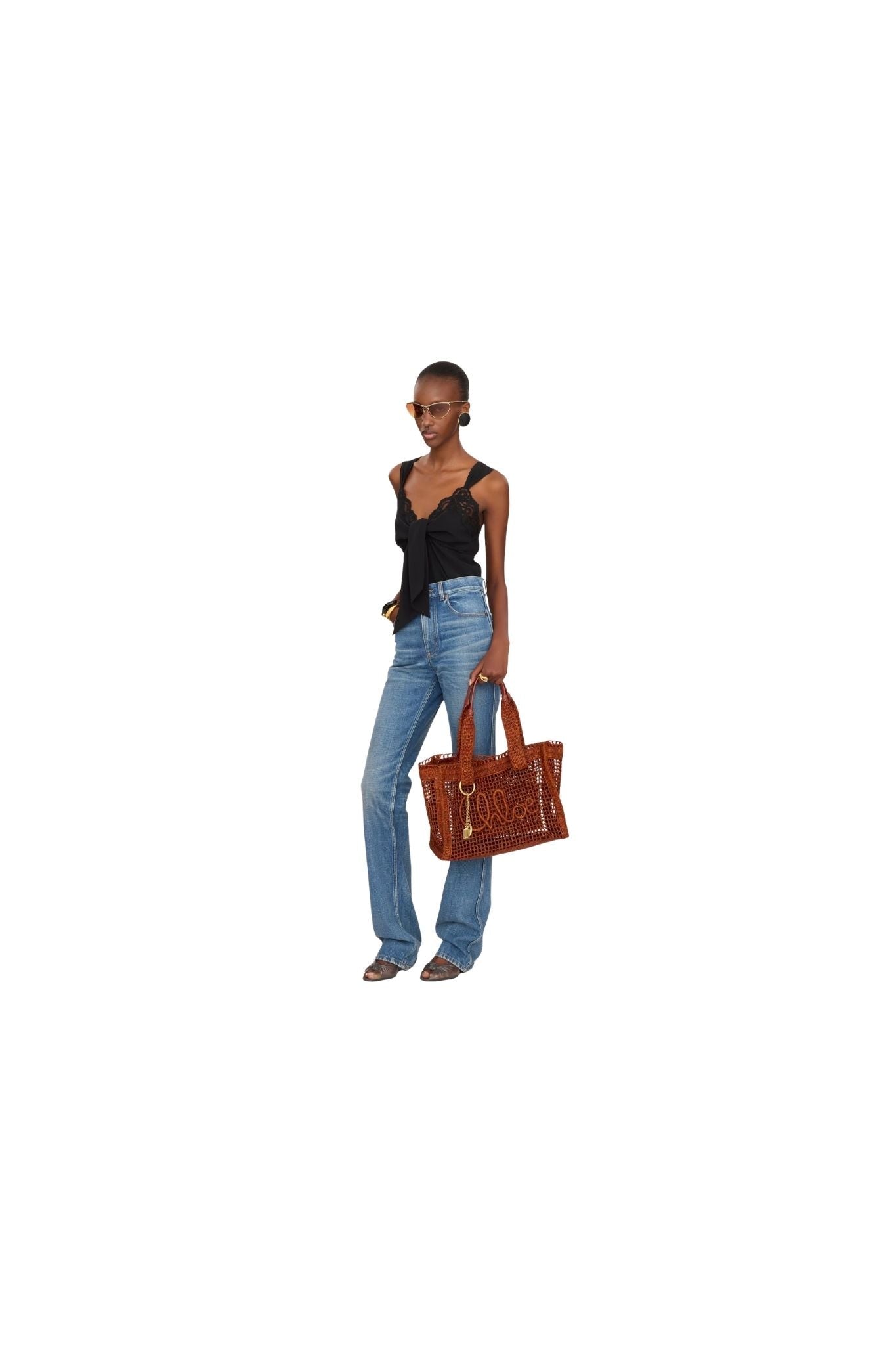 Chloe Summer Banana Tote - Vermillion