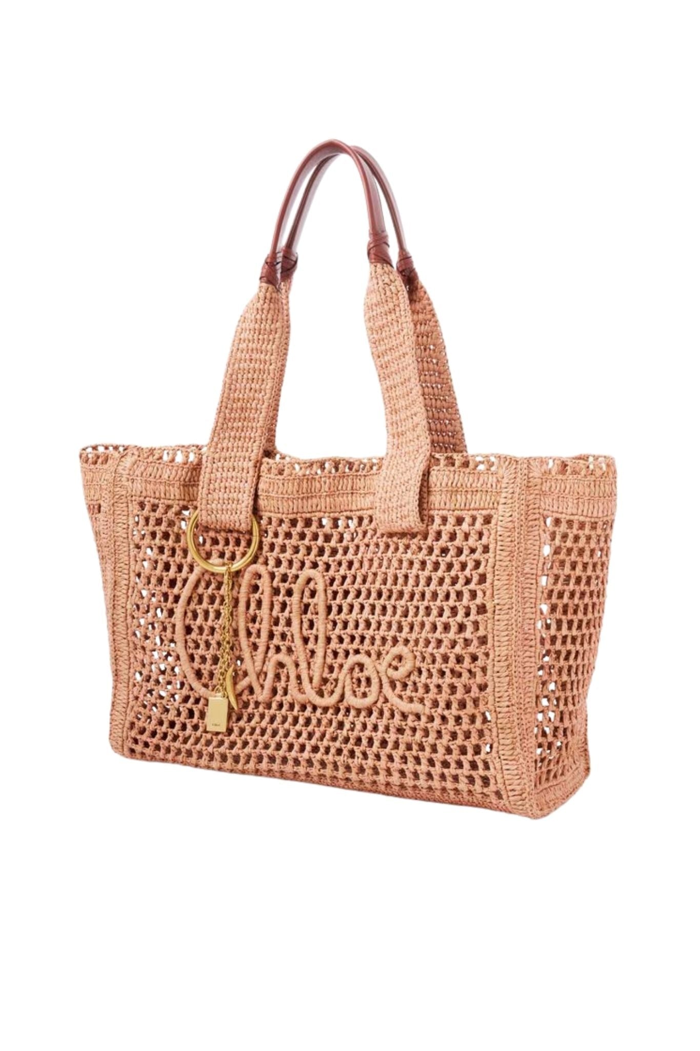Chloe Summer Banana Tote - Vermillion