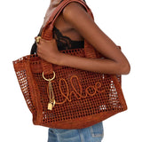 Chloe Summer Banana Tote - Vermillion