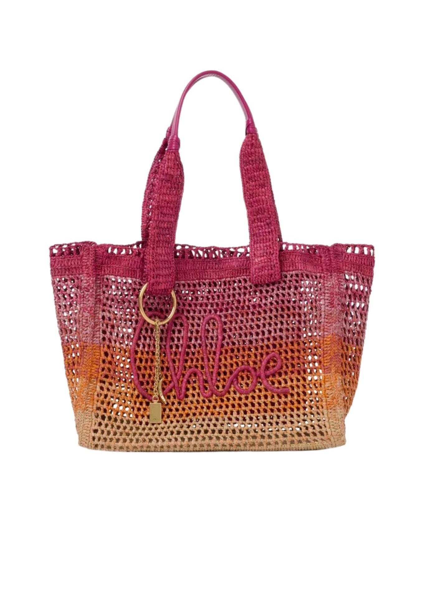 Chloe Summer Banana Tote - Vermillion