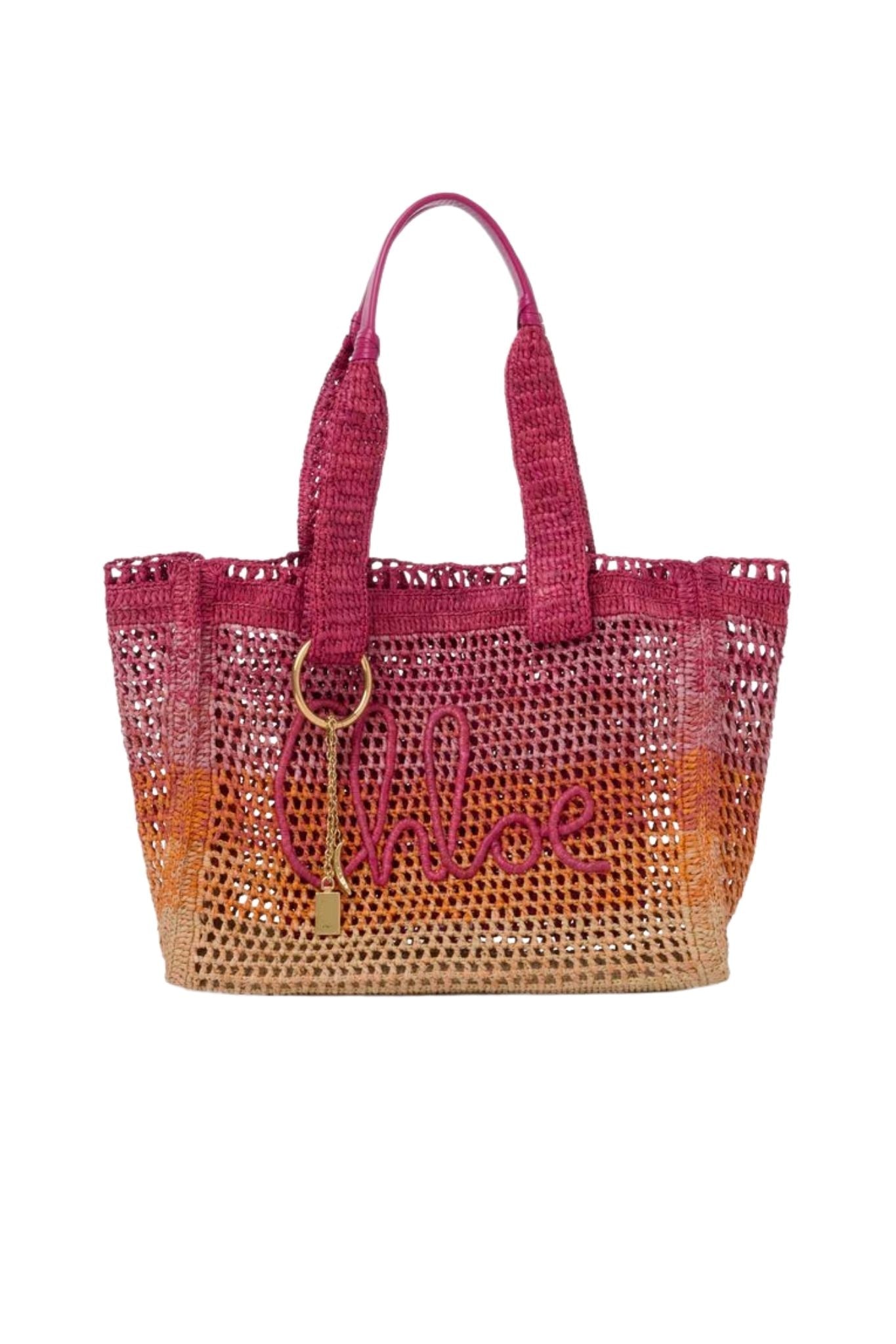 Chloe Summer Banana Tote - Vermillion
