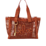 Chloe Summer Banana Tote - Vermillion