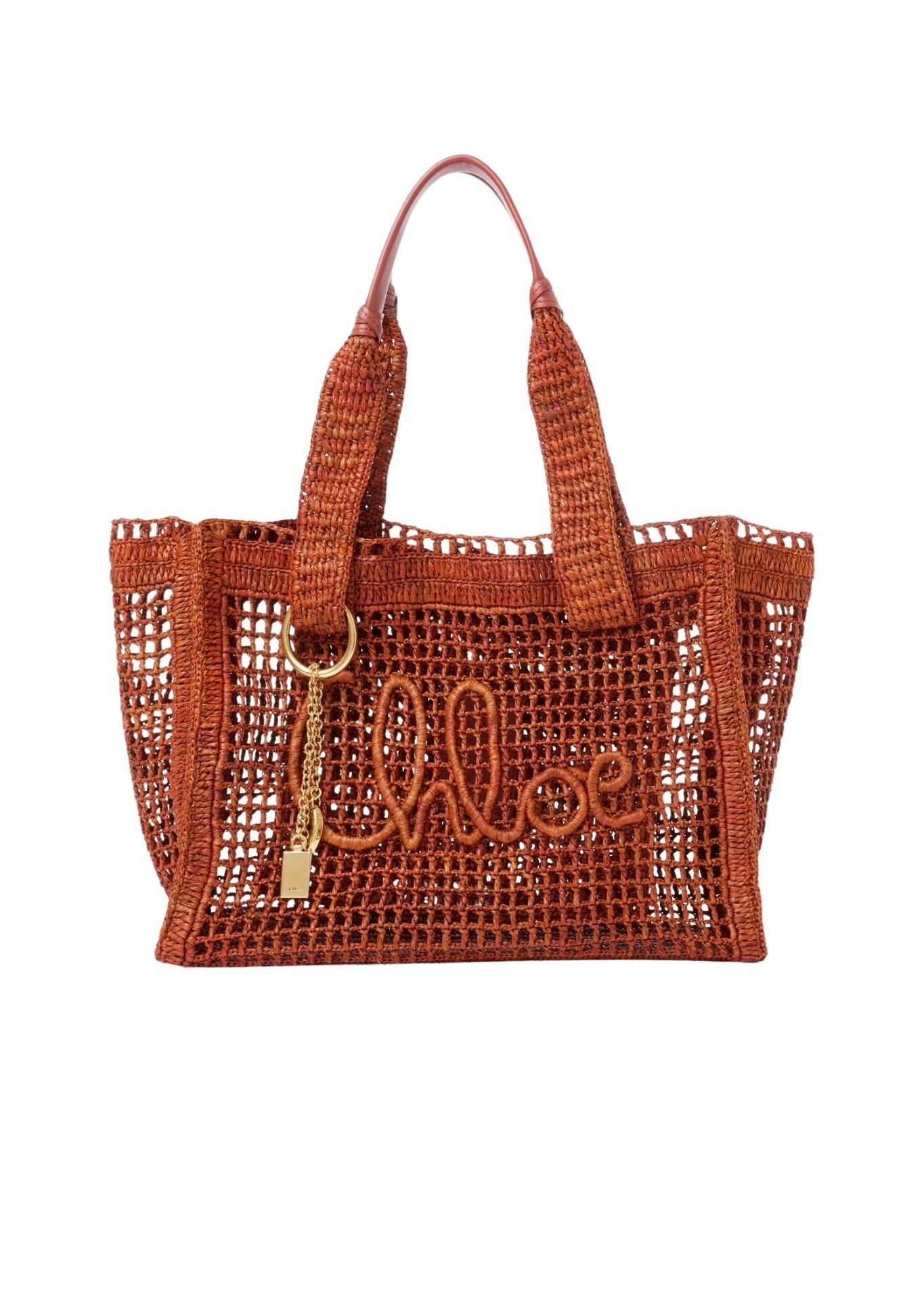 Chloe Summer Banana Tote - Vermillion