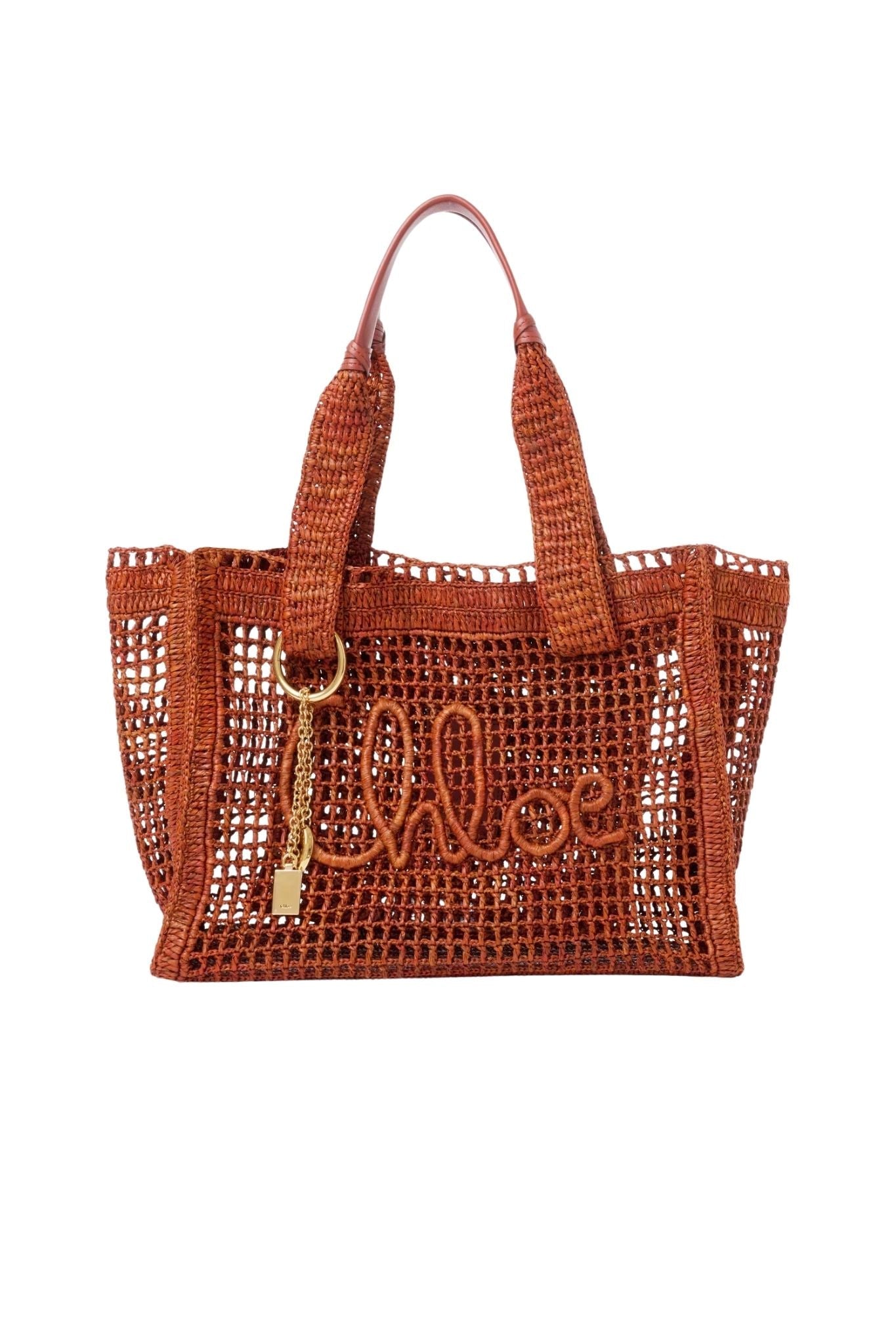 Chloe Summer Banana Tote - Vermillion
