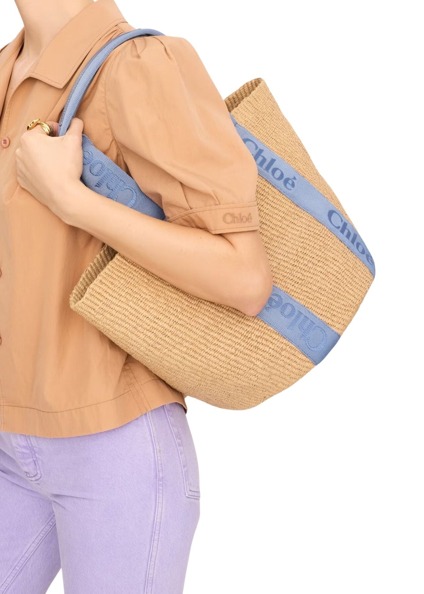 Chloe Woody Tote - Vermillion