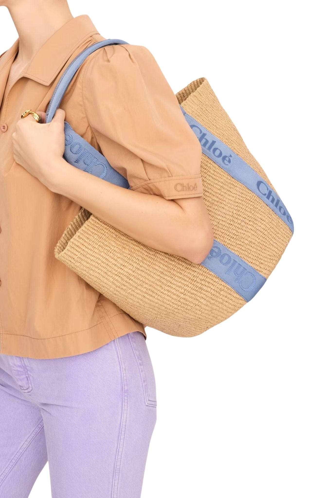Chloe Woody Tote - Vermillion
