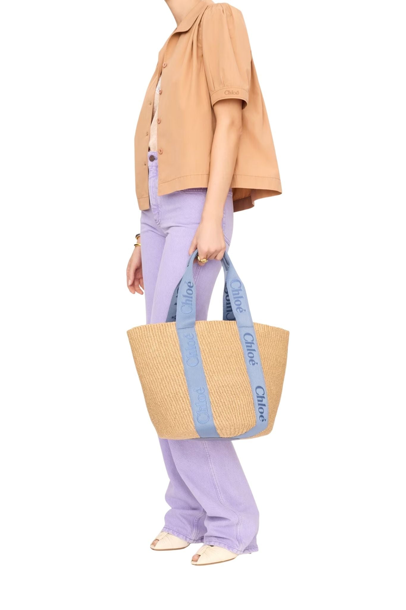 Chloe Woody Tote - Vermillion