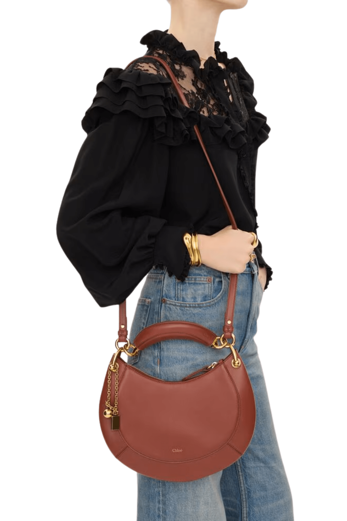 Chloe Zipped Small - Vermillion
