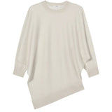 CO Asymmetrical Short Sleeve Knit - Vermillion