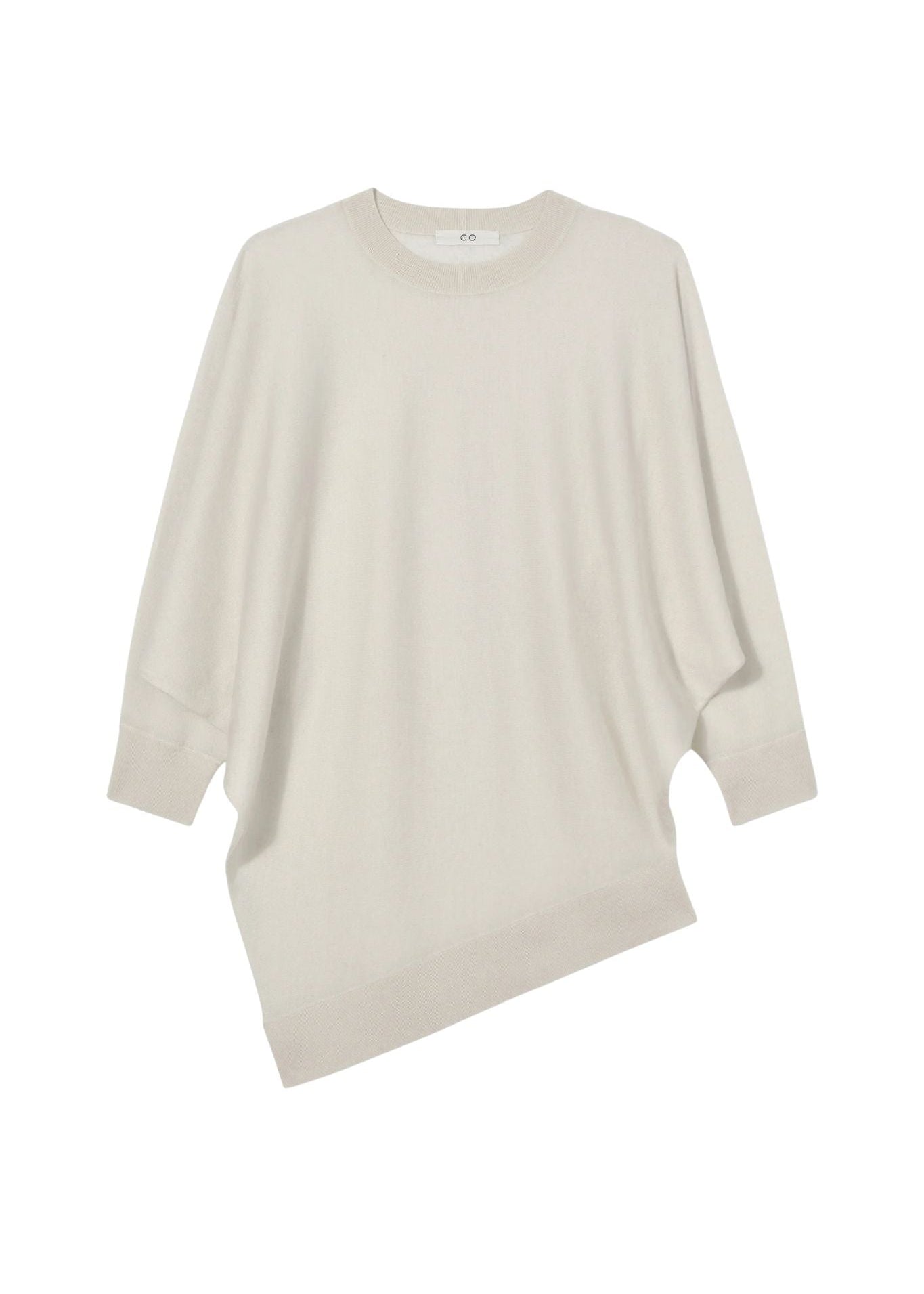 CO Asymmetrical Short Sleeve Knit - Vermillion