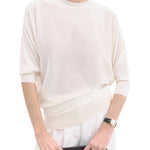 CO Asymmetrical Short Sleeve Knit - Vermillion