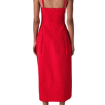 CO Bustier Cut Dress - Vermillion