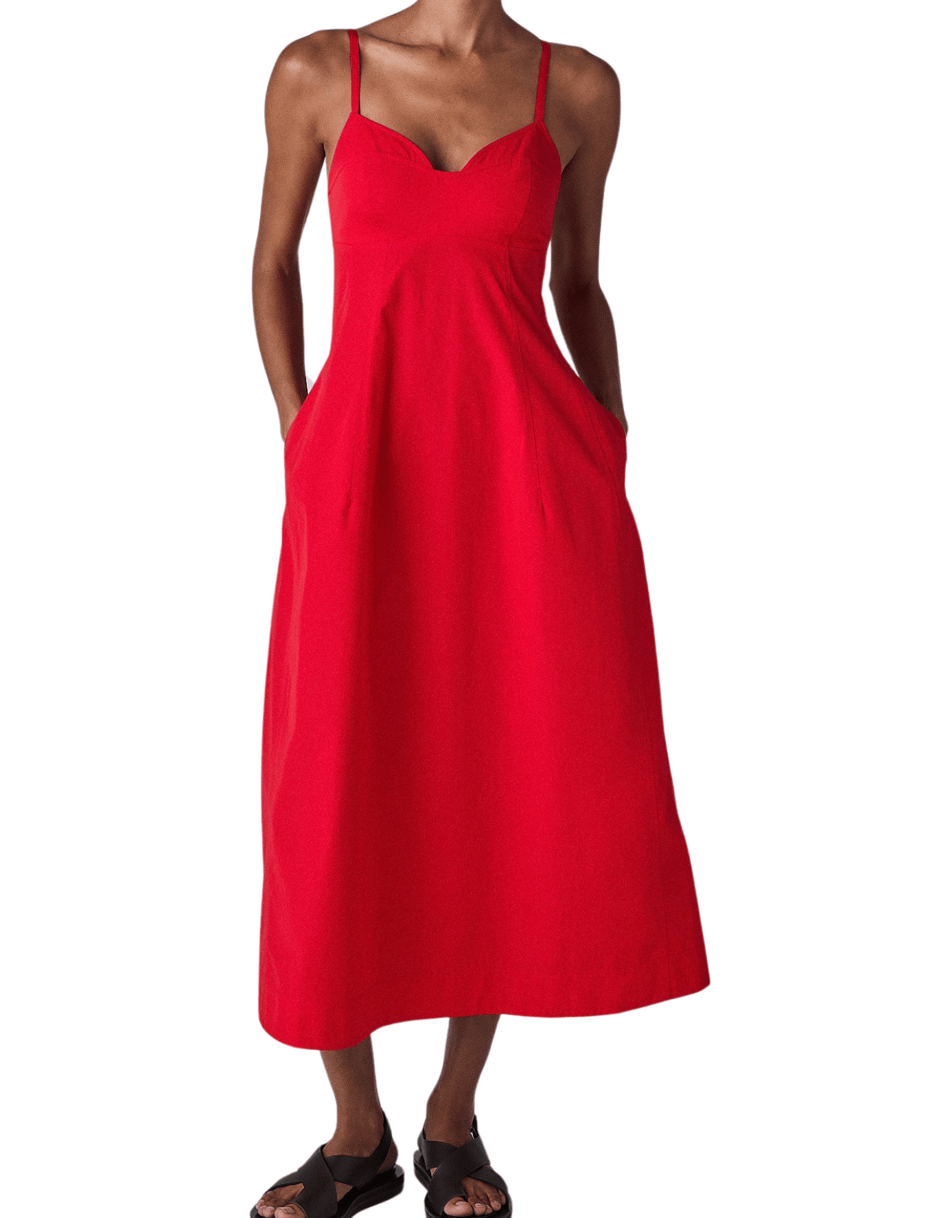 CO Bustier Cut Dress - Vermillion