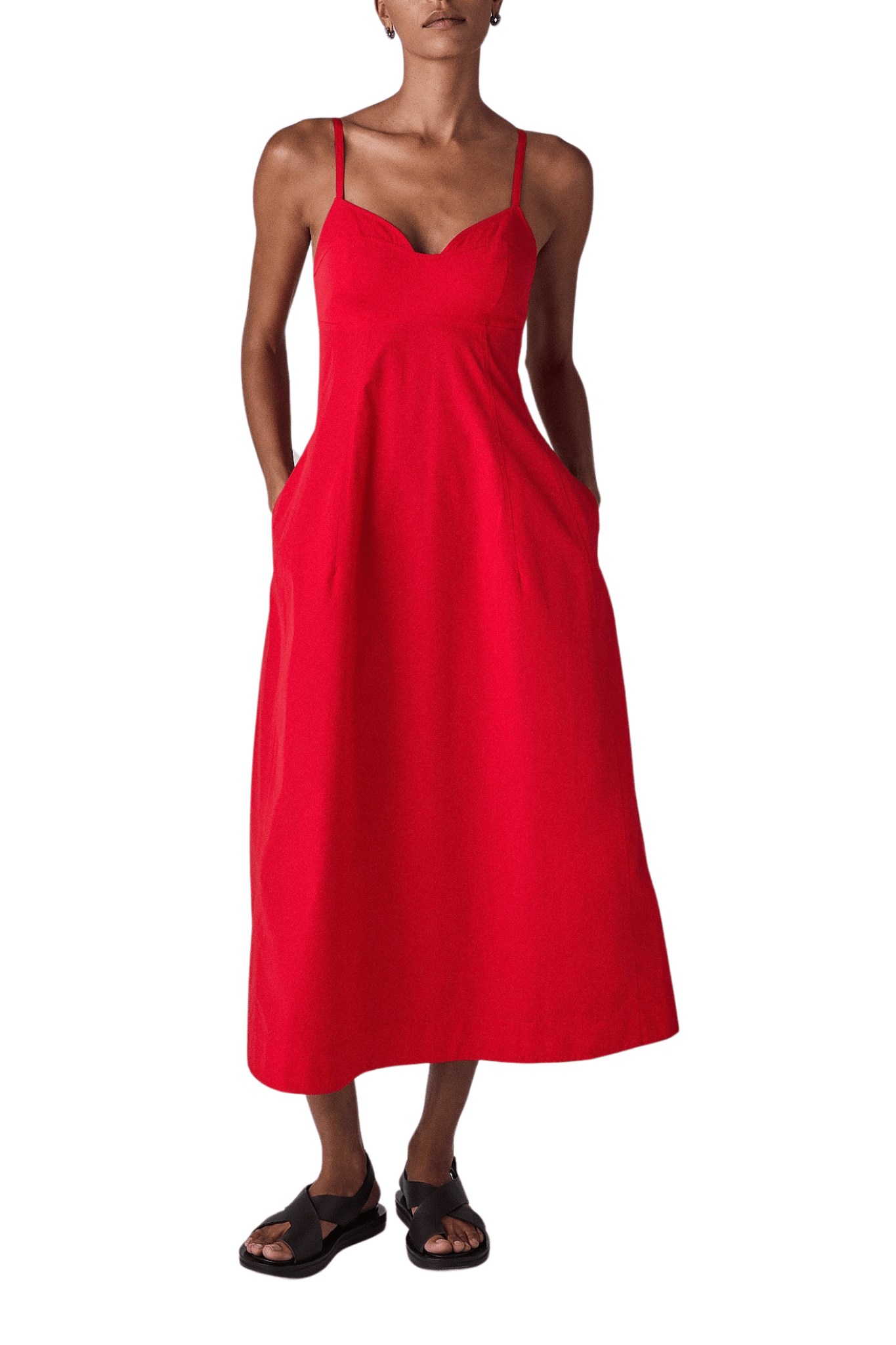 CO Bustier Cut Dress - Vermillion