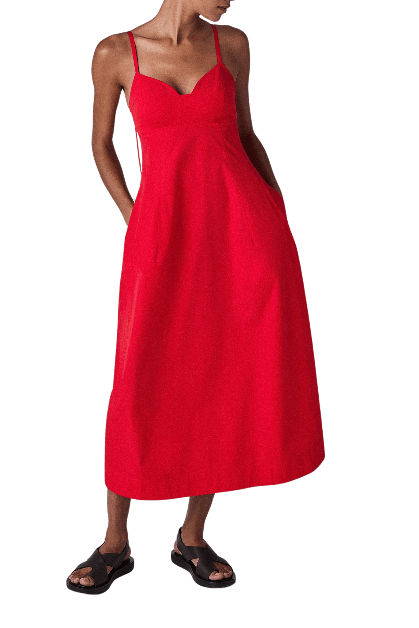 CO Bustier Cut Dress - Vermillion