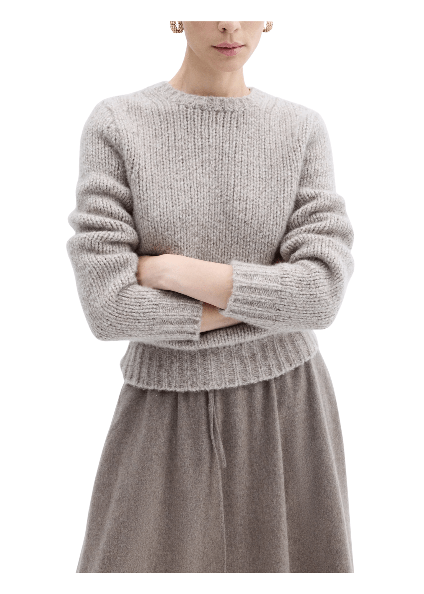 CO Crew Neck Long Sleeve - Vermillion