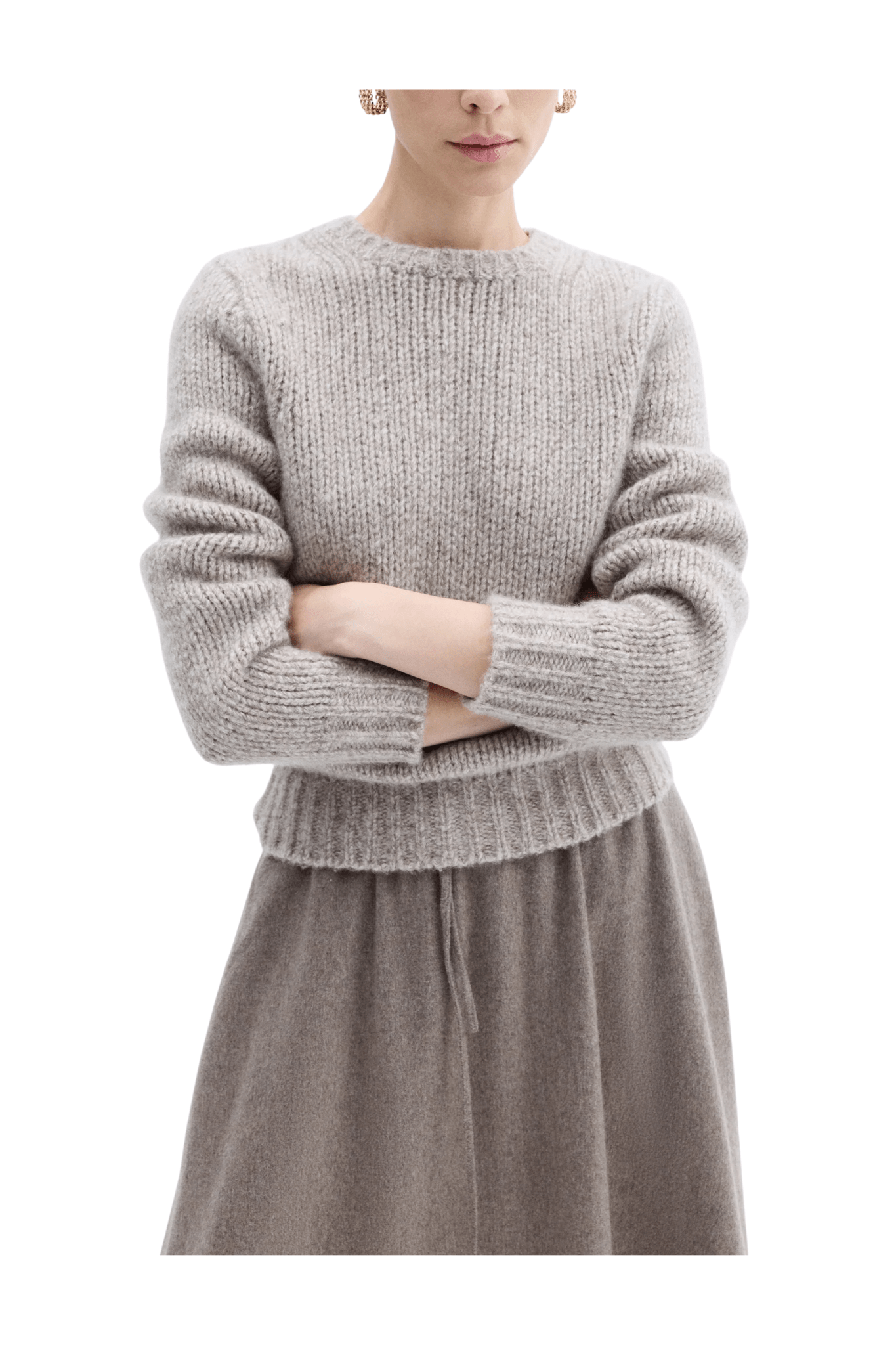 CO Crew Neck Long Sleeve - Vermillion