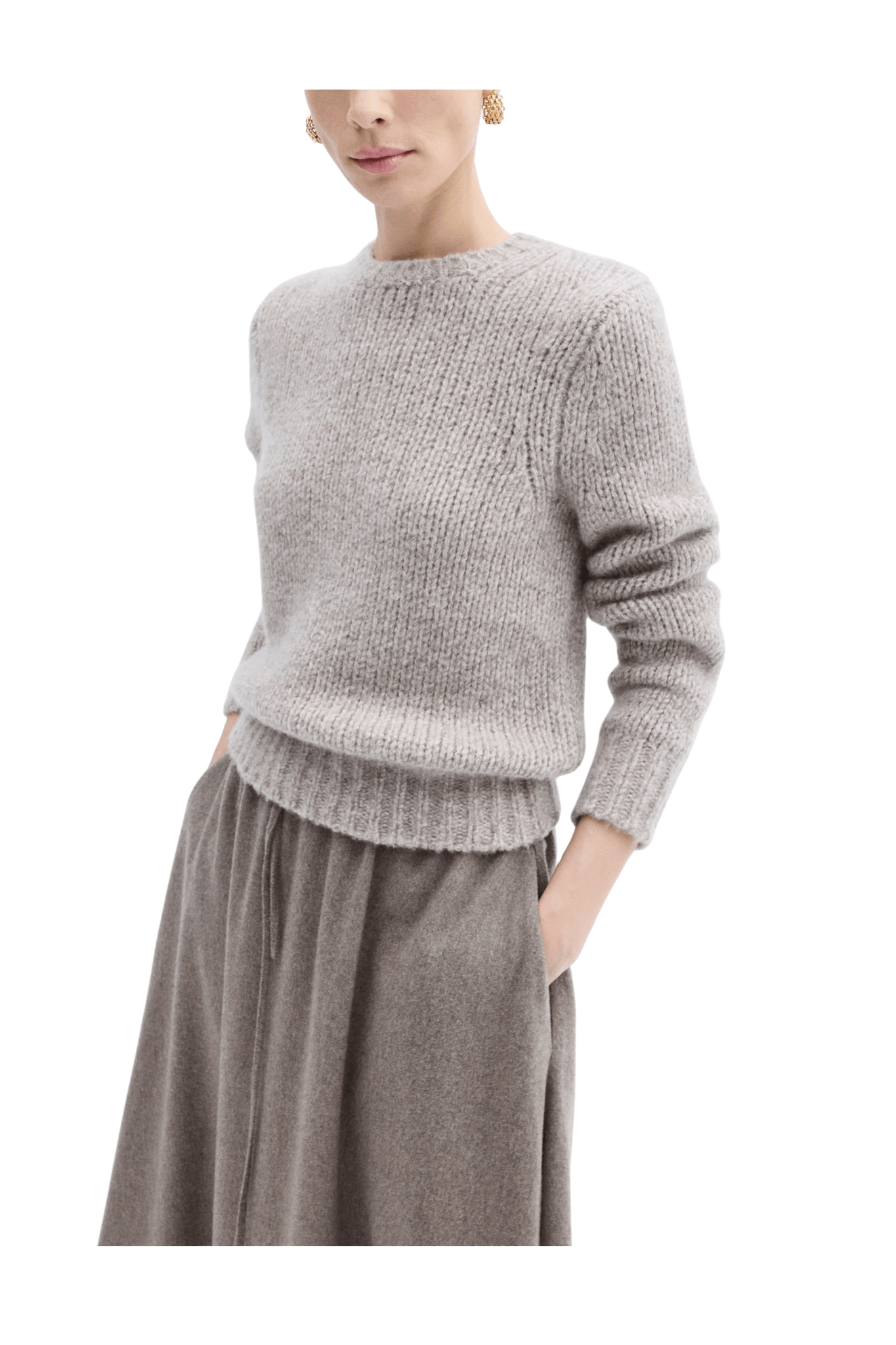 CO Crew Neck Long Sleeve - Vermillion