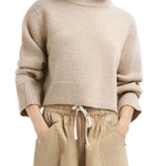 CO Cropped Oversized Sweater - Vermillion