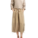 CO Cropped Oversized Sweater - Vermillion