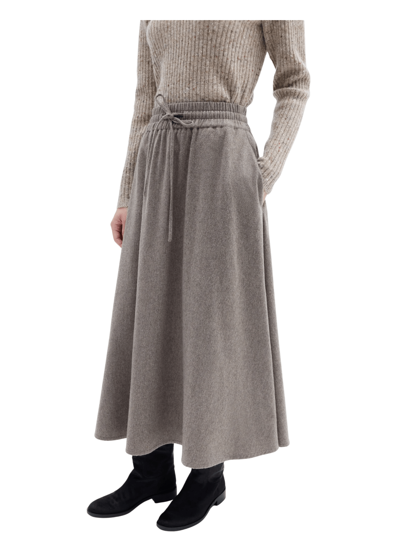 CO Elastic Waist Skirt - Vermillion