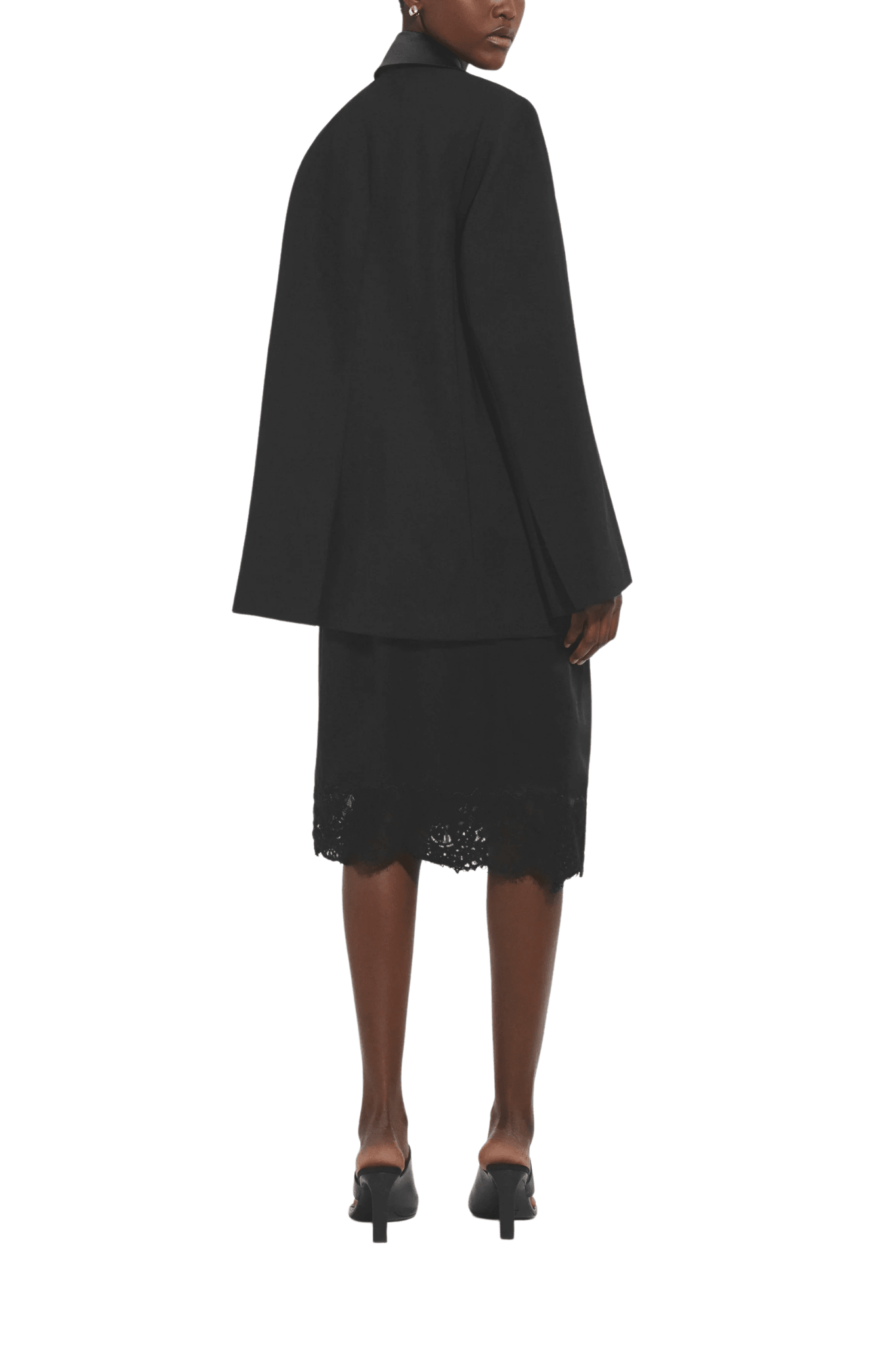 CO Elastic WB Lace Slip Skirt - Vermillion