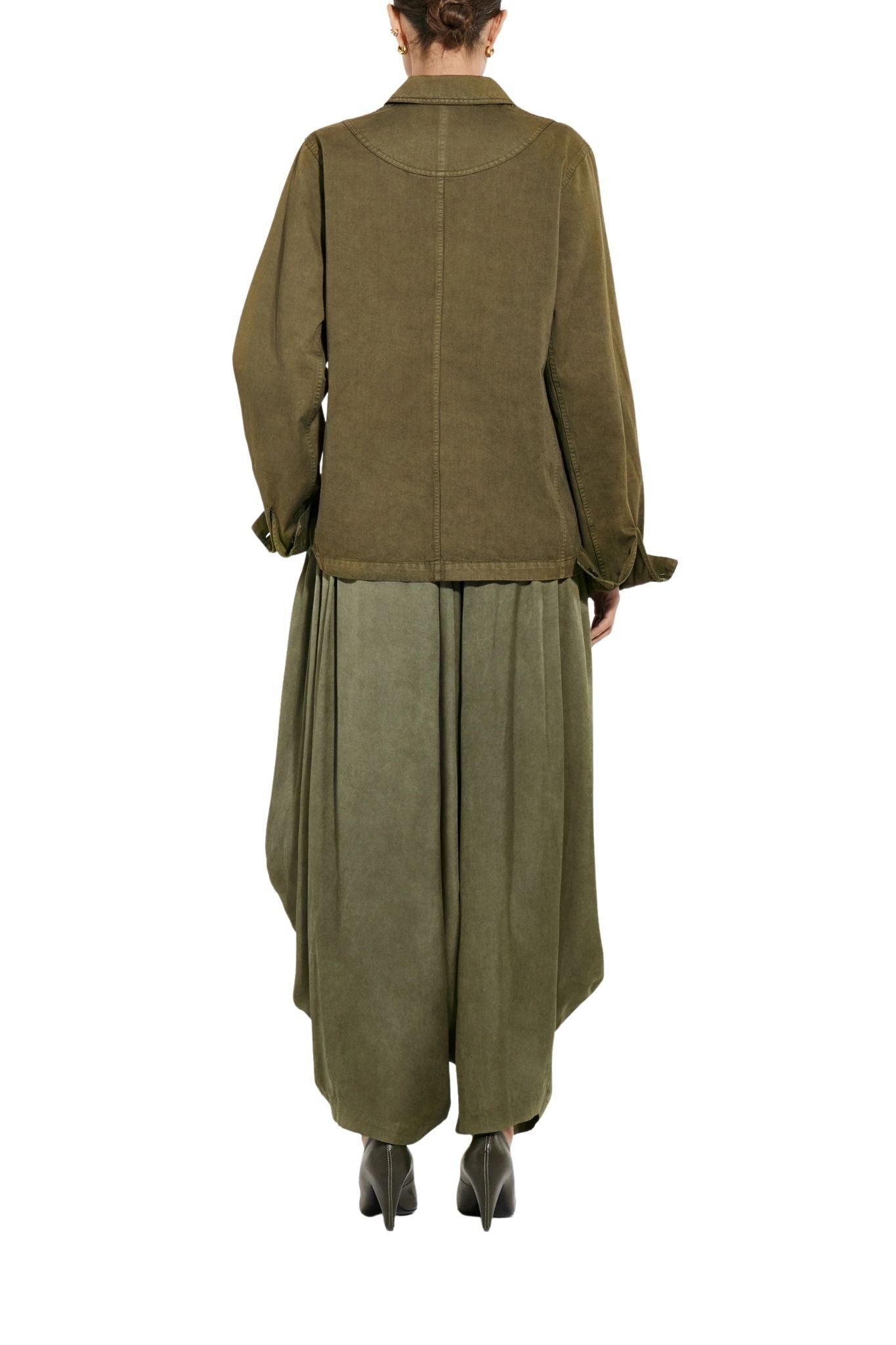 CO Elasticated Waist Gathered Pant - Vermillion