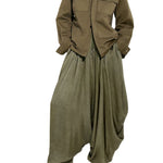CO Elasticated Waist Gathered Pant - Vermillion