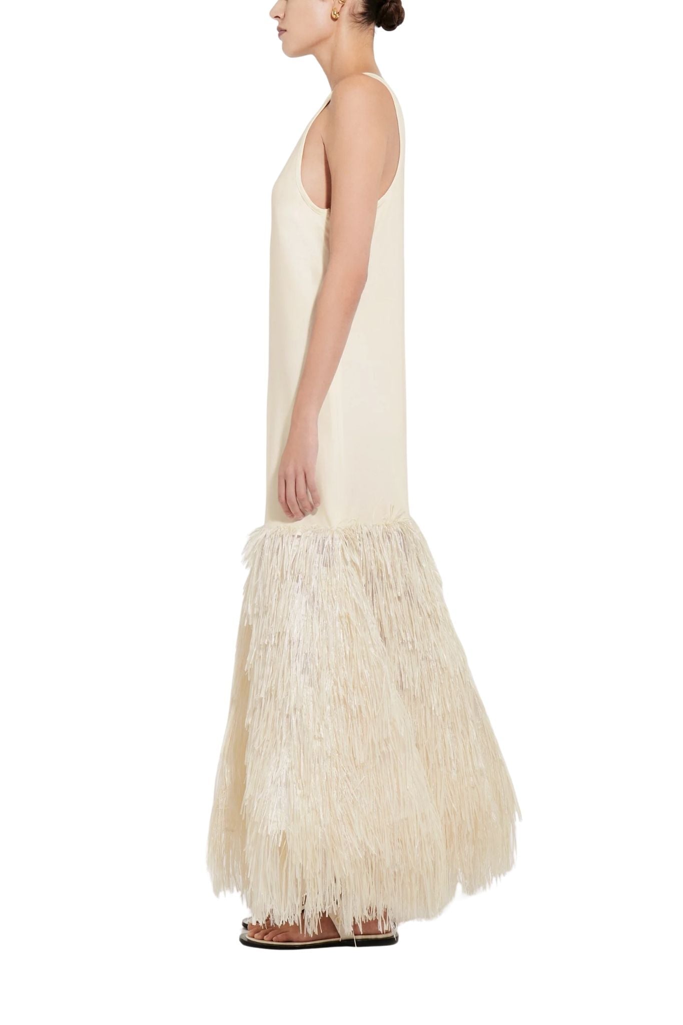 CO Fringe Dress - Vermillion