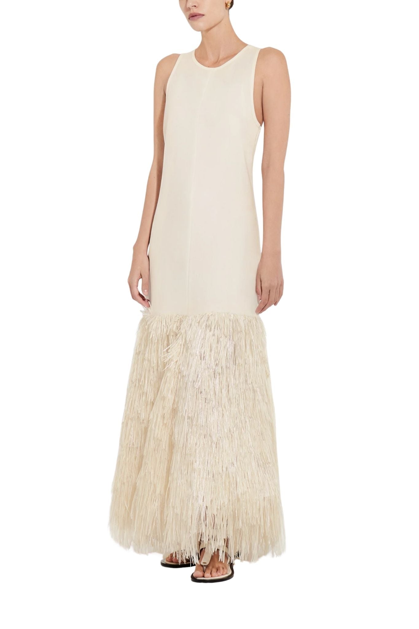 CO Fringe Dress - Vermillion