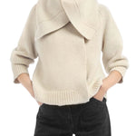 CO Funnel Neck Cardigan - Vermillion