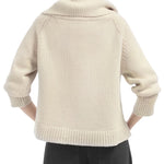 CO Funnel Neck Cardigan - Vermillion