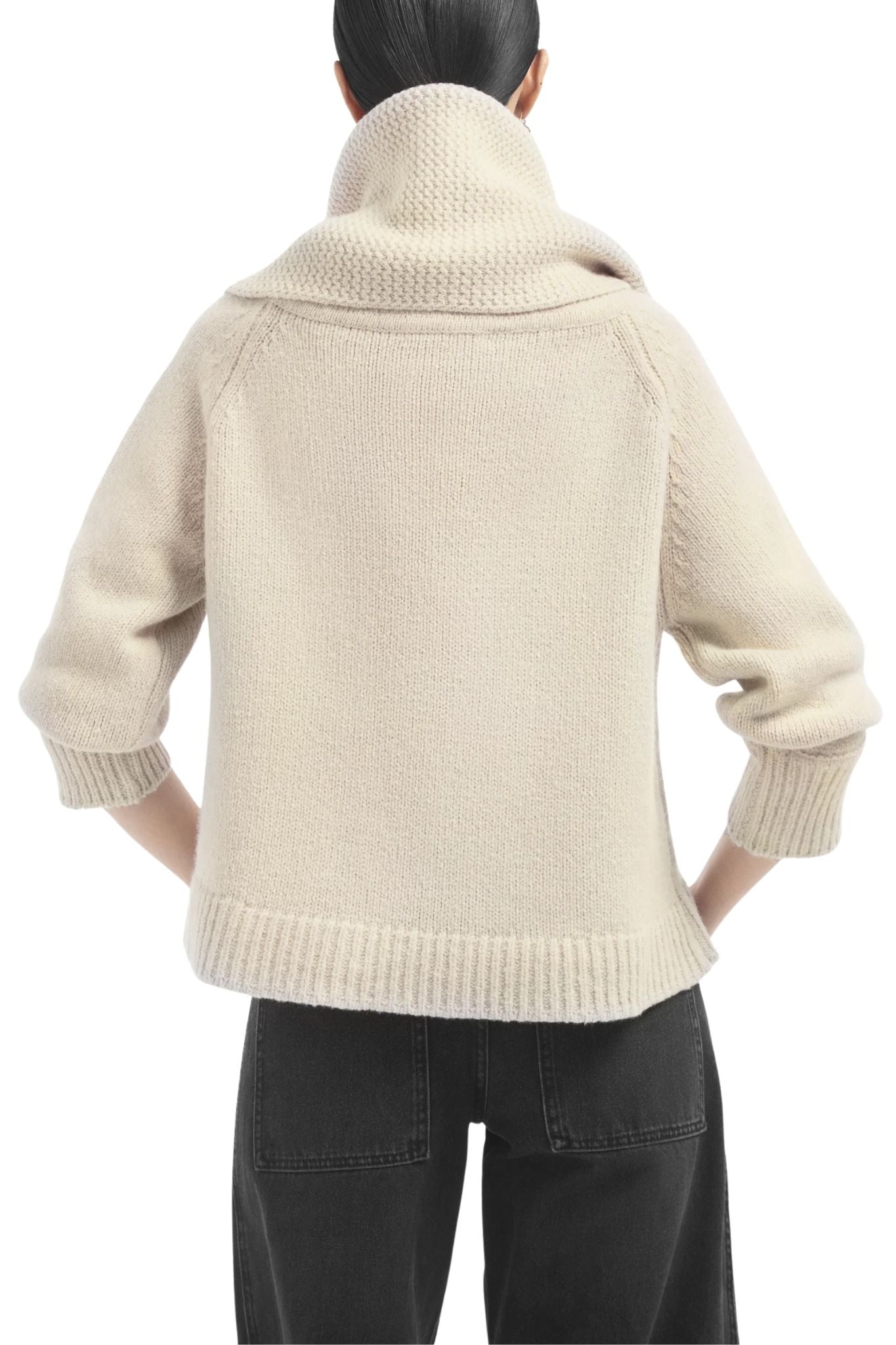 CO Funnel Neck Cardigan - Vermillion