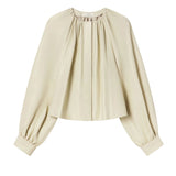 CO Gathered Shirt - Vermillion