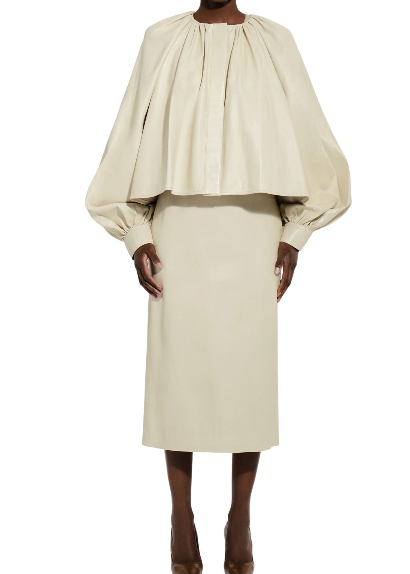 CO Gathered Shirt - Vermillion