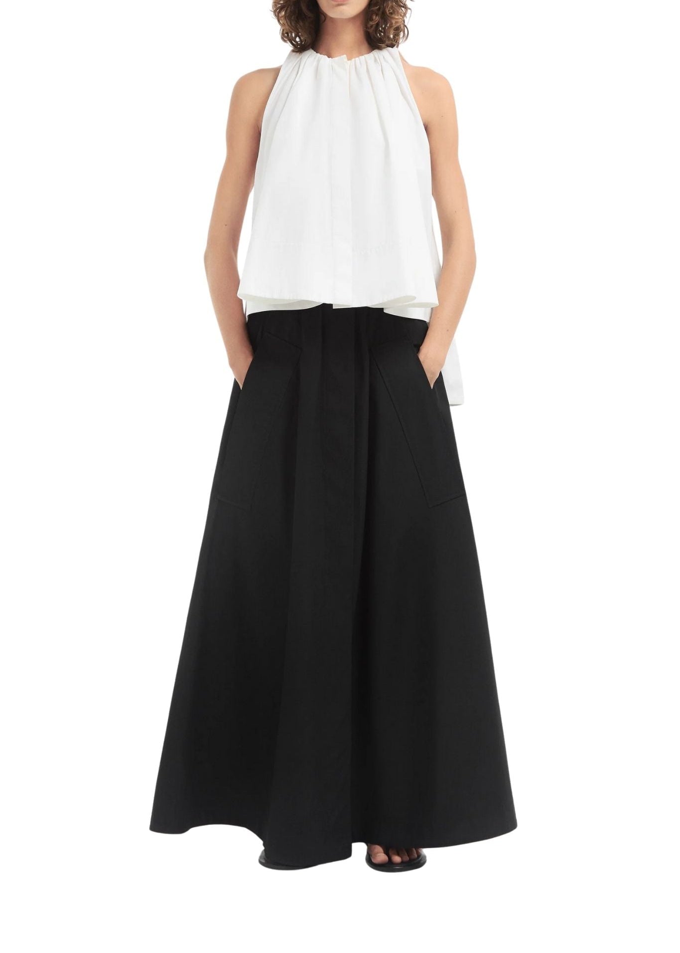 CO Gathered Tunic Shirt - Vermillion