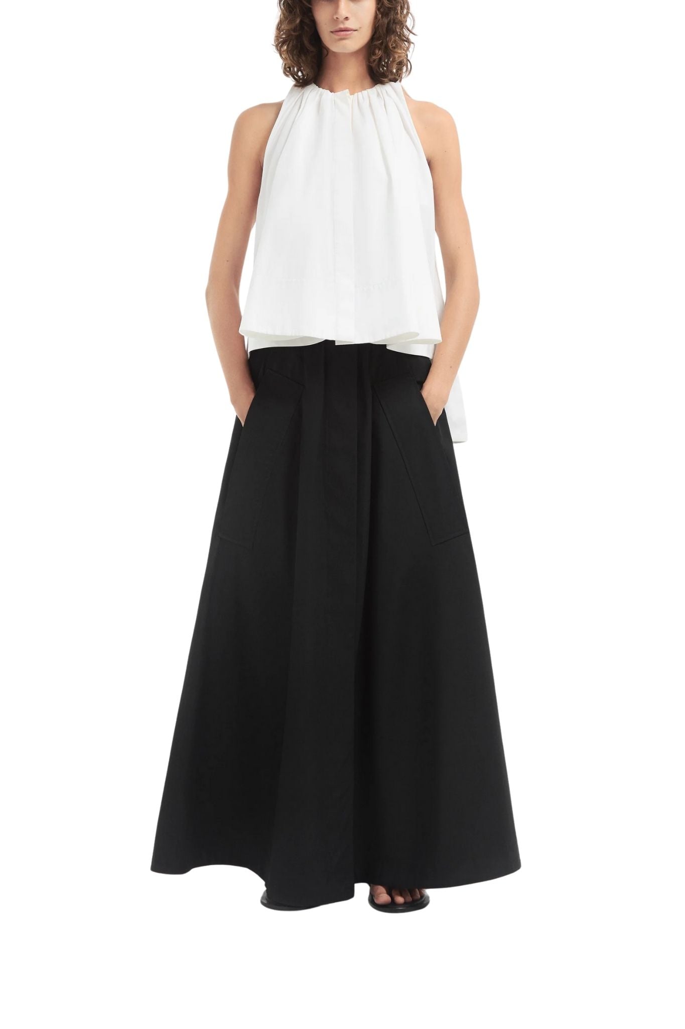 CO Gathered Tunic Shirt - Vermillion