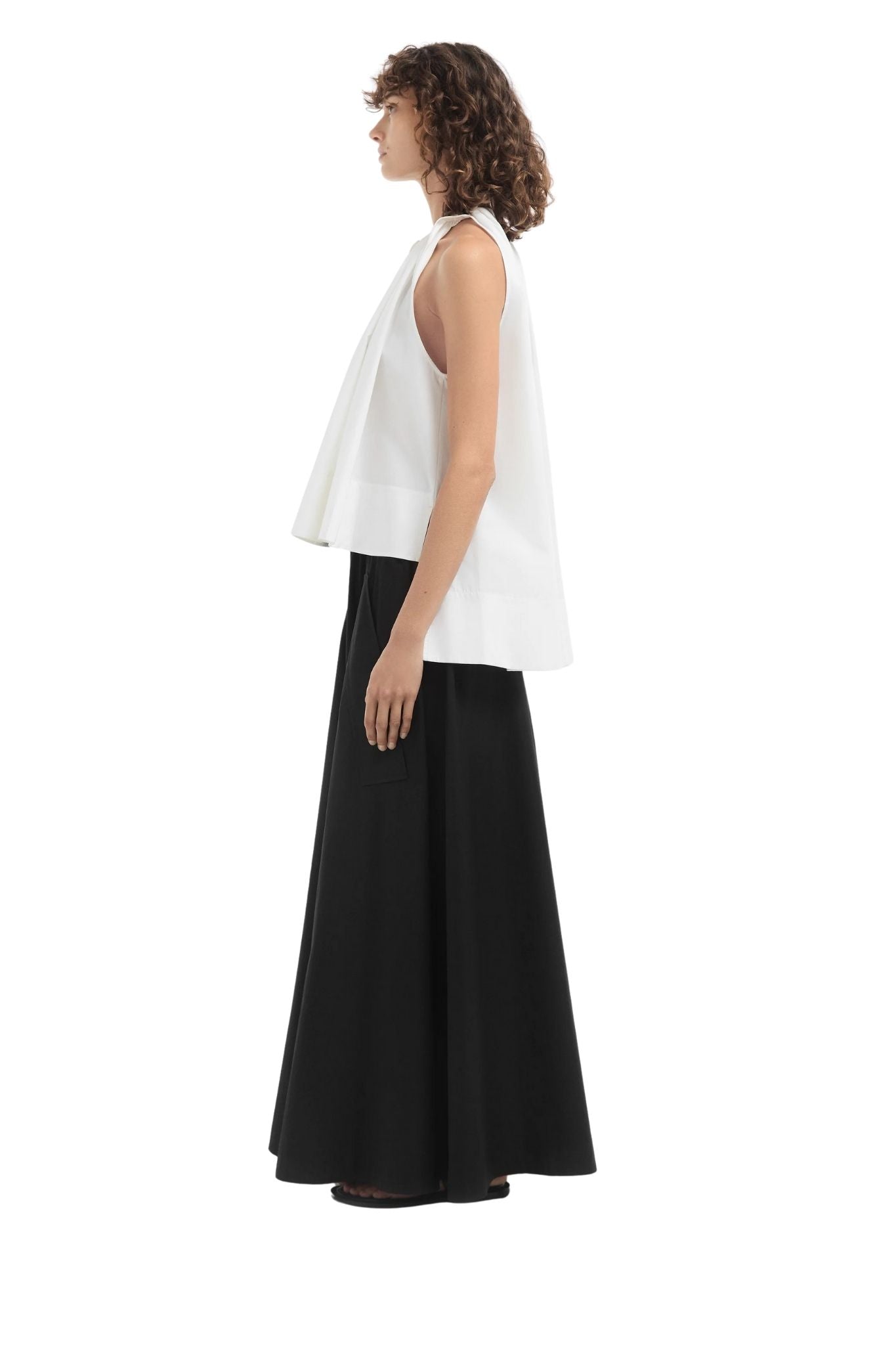 CO Gathered Tunic Shirt - Vermillion