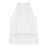 CO Gathered Tunic Shirt - Vermillion